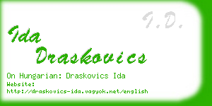 ida draskovics business card